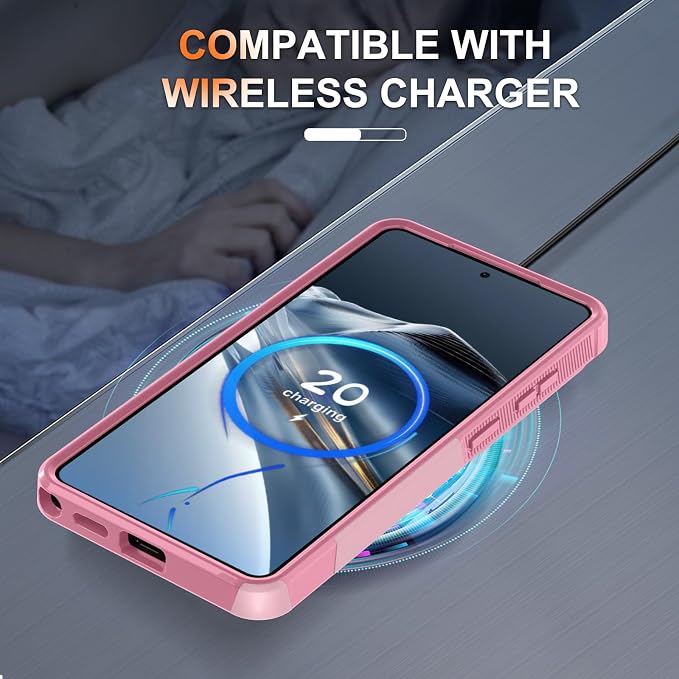 for Samsung Galaxy S26 Ultra Case with Screen Protector+Camera Lens Cover,Military Grade Heavy Duty Shockproof Phone Cover with Wrist Lanyard Strap for Samsung S26Ultra,Cute Pink