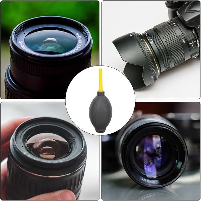 Camera Air Blower Dust Cleaner 2.17 Inch Bulb Pump for DSLR Lens Keyboard Mobile Phone Screen Cleaning Tool with Ergonomic Grip