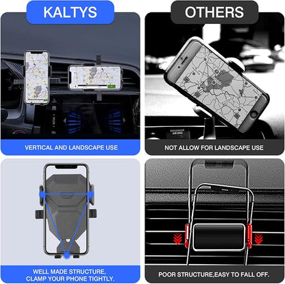 Karltys Car Phone Holder for Honda Civic 2016-2021 Accessories, 10th Gen. Civic Cell Phone Holer Air Vent Mount for 4-7 Inch Smartphones, Never Blocking Hands Free Thick Case Friendly Mobile Stand