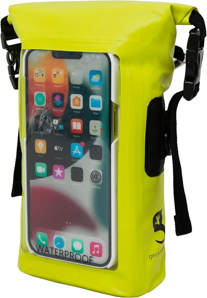 geckobrands Waterproof Phone Tote with 2L Dry Bag and Adjustable Strap – Protect Your Phone and Valuables While on The Go
