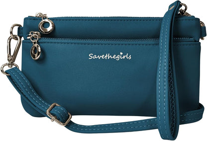 Save the Girls Cell Phone Purse - Touch Screen Women’s Crossbody Bag - Clutch Purses for Women (Bella) | Touch Screen, for Women
