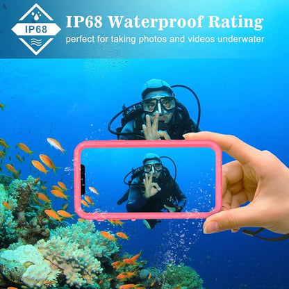SPORTLINK Waterproof Case for iPhone 11, Full Body Heavy Duty Protection Full Sealed Cover Shockproof Dustproof Built-in Clear Screen Protector Rugged Case for iPhone 11 6.1 Inch Pink