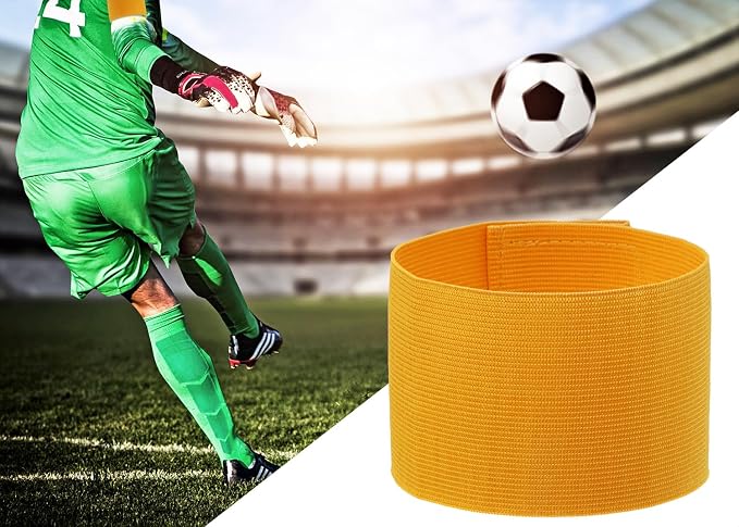 ONLYKXY 3PCS Captain Armbands 7x32.5CM/2.75x12.79inch Adjustable Leader Armband Team Sport Armband for Soccer Basketball Volleyball School Team Competition Coach Players Wrist Arm Bands