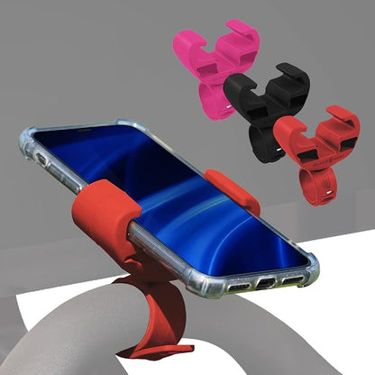 Silicone Bike Phone Holder Designed for Peloton and Exercise Bike- Cell Phone Mount for Stationary Exercise Bike Accessories
