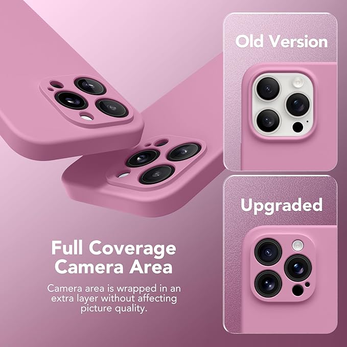 Magnetic for iPhone 14 Pro Case, Compatible with MagSafe, [Full Camera Protection][Screen Protector] Silicone Shockproof Protective Phone Case for iPhone 14 Pro 6.1", Blackcurrant