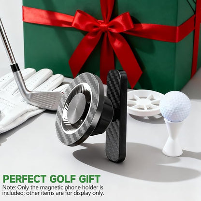 Magnetic Golf Cart Phone Holder - Valentines Day Gifts for Him Husband Boyfriend, N52 Super Strong Magnet Golf Cart Accessories for EZGO Club Car Yamaha, Fits MagSafe iPhone 17 16 (Iron Gray)