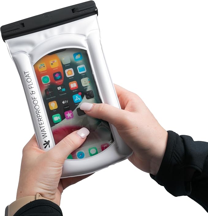 geckobrands Float Phone Dry Bag - Waterproof & Floating Phone Pouch – Fits Most iPhone and Samsung Galaxy Models