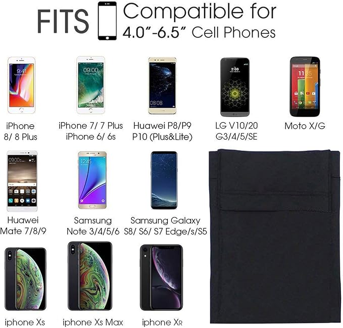 Phone Armband Sports Running Armband Arm Band Strap Running Phone Holder Pouch Sleeve All Purpose Sport Bag for Exercise Workout for iPhone,Samsung Galaxy S9/S8/S7,Google Pixel, A-Black, S