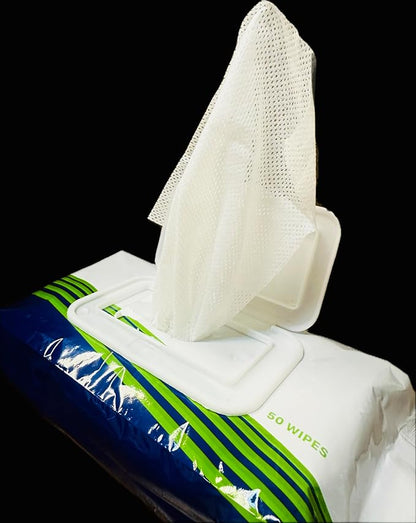 Antiseptic Hand Sanitizing Wipes 75% Alcohol 150 Count (3 Packs of 50 Wipes)