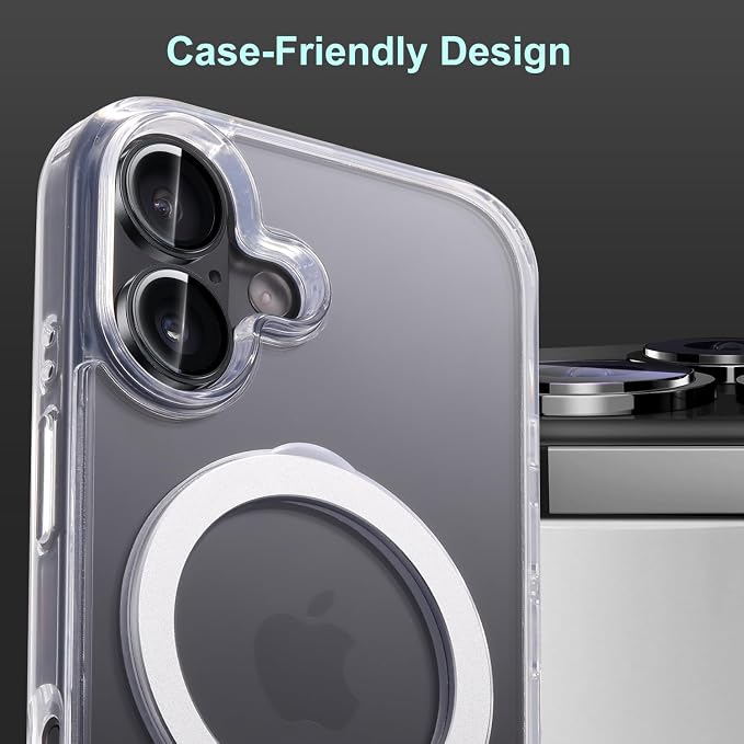 2 Pack Camera Lens Protector for iPhone 17 (6.3"), [AR+AF Coating] HD Clear Tempered Glass Lens Cover, 9H Hardness, Scratch Resistant, Anti-Fingerprint, Case Friendly, Easy Installation