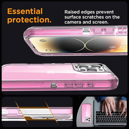 AICase for iPhone 14 Pro Case Clear 3 in 1 Heavy Duty Drop Protection Full Body Rugged Shockproof/Dust Proof 3-Layer Military Protective Tough Durable Cover for iPhone 14 Pro 6.1"_2