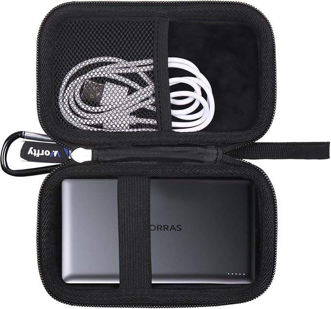Case for TORRAS MiniMag/MiniMag Pro Power Bank 5,000mAh/10,000mAh Wireless Portable Charger - Hard Protective Travel Carrying Storage Bag (Black)