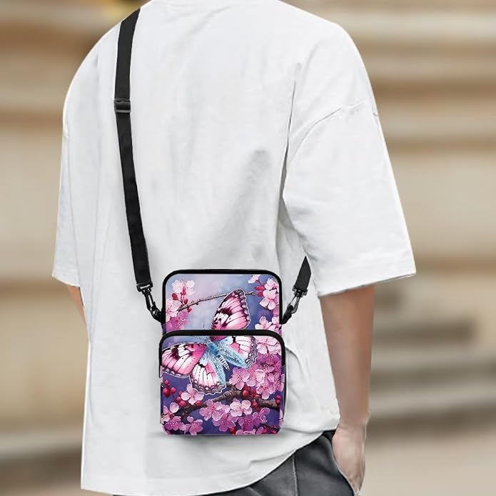 Men's Crossbody Bag, Small Cell Phone Wallet, Women's Shoulder Handbag, Travel Gym Bag