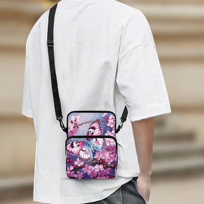 Men's Crossbody Bag, Small Cell Phone Wallet, Women's Shoulder Handbag, Travel Gym Bag