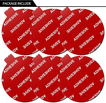 AZXYI 6 PCS Windshield Mount Adhesives for Suction Cup Mount, 80mm(3.15 inches) Circle Double-Sided Sticker Pads for Dashboard Mounting Disk and Windshield Camera, GPS, Car Phone Mount