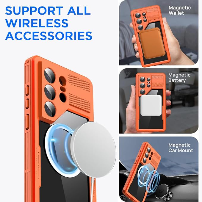 AICase Waterproof Case for Samsung Galaxy S26 Ultra with MagSafe Clear Water Proof Snowproof/Dustproof/Shockproof,IP68 360 Full Body Protection Fully Sealed Underwater Cover for Galaxy S26 Ultra_287