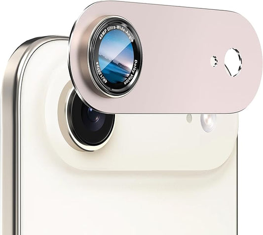 CACOE Camera Lens Protector for iPhone Air - Metal Frame Tempered Glass Cover, [Anti-Scratch] [Drop-Proof][Strong-Adhesion] Camera Screen Cover(Light Gold)