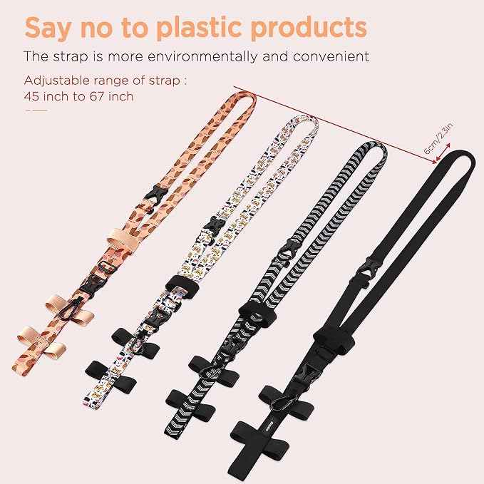 EasyAcc Water Bottle Holder Strap Sling, for Owala FreeSip 24 32 40 oz, Hydro Flask, Cirkul, Yeti, Stanley Flip, Universal Water Bottles, with Carabiner, for Walking Curise Travel (Bottle Excluded)