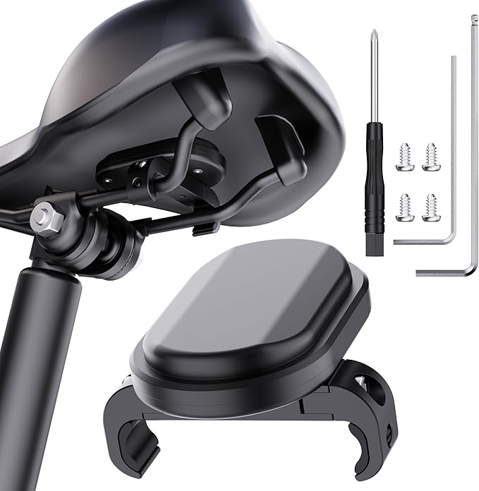 DDJ Bike Mount Compatible with Samsung Smart Tag 2/Moto Tag/AirTag Case, Hidden Under Bicycle Seat, Waterproof Anti-Theft Bike GPS Tracker Mount with Tools for Mountain Bikes, Electric Bicycle