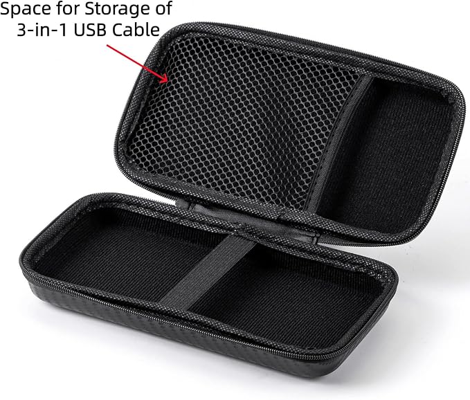 EVA Case for ZZI Portable Charger Power Bank 60000mAh & 3-in-1 USB Cable, Drop-Proof & Wear-Resistant, Hard Carrying Case