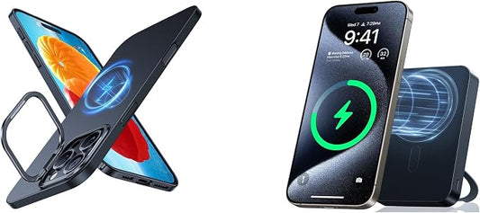 TORRAS Ostand 10,000mAh QI2 Magnetic Battery Pack with Stand & Magnetic Case — Buy Together to Save 15%
