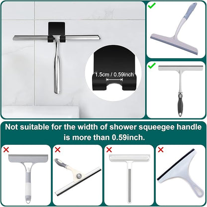 CGBE Razor Holder for Shower, 4 Packs Self Adhesive Shaver Holder Hanger Hooks for Bathroom, Damage Free Wall Hooks for Razor Shaver Loofah Sponge