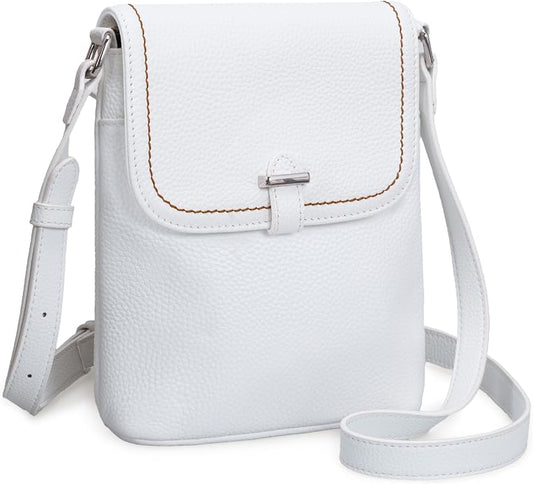 befen Genuine Leather Small Crossbody Bags for Women, Womens Cell Phone Purses Cross body Bag Purse with RFID Card Slots