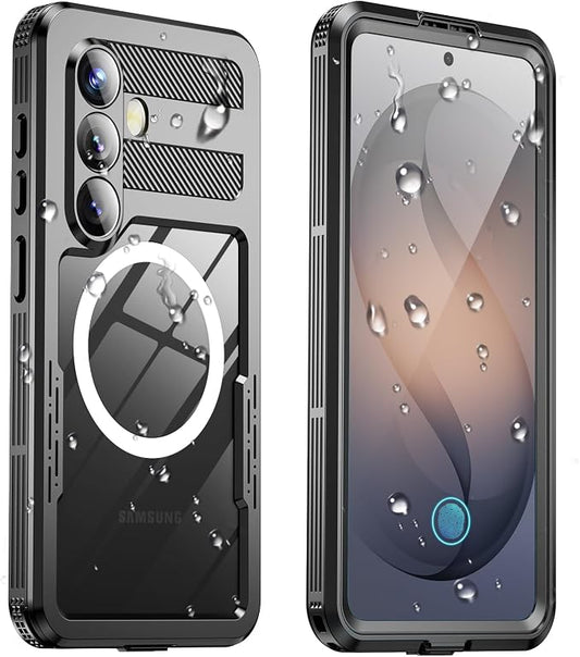 for Samsung Galaxy S26+ Plus Waterproof Case, [Fit for Magsafe] [IP68 Water Proof] [Built-in Screen Protector], Magnetic Heavy Duty Military Grade Rugged Phone Case for S 26+ Plus 6.7", Black