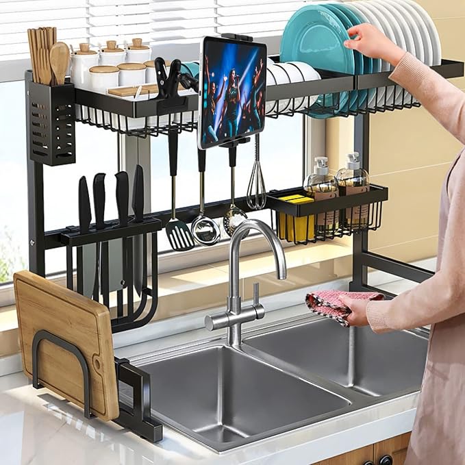 Clip Clamp Tablet Holder for Desk/Table/Glass Door/Desktop Baffle/Easel,Compatible with 7~12.9 inch iPad/Nexus/LG G Pads/Fire HD,360°Adjustment Aluminium Alloy Arm Metal Mount