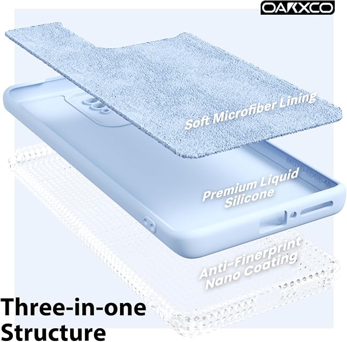 oakxco for Motorola Moto Edge 2023 Phone Case Liquid Silicone, Thin Slim Soft Rubber Gel TPU Plain Protective Simple Cover for Women Girl Cute, Matte Solid Color Aesthetic, Light Blue