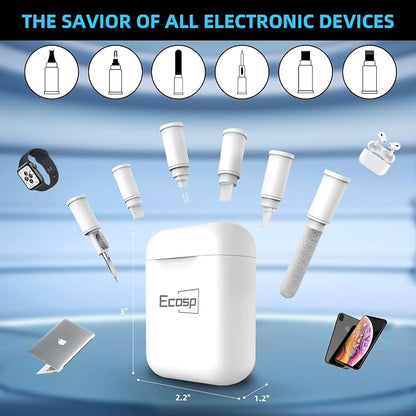 Cleaner Kit for AirPod,Multi-Tool iPhone Cleaning Kit,Cell Phone Cleaning Repair & Recovery for iPhone & iPad(Type C)Charging Port,Lightning Cables&Connectors,Easy to Store & Carry Design,White