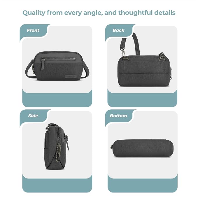 Travelon Anti-Theft Metro Convertible Small Crossbody Bag