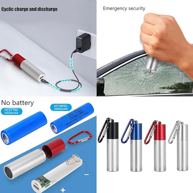 Battery Charging Case Power Case with Window Breaker Function 21700 Battery Holder USB Output Box Fast Shell