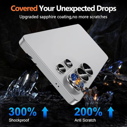 for Samsung Galaxy S26 Ultra Camera Lens Protector, Electroplated Matte Back with 9H Tempered Glass Lens Protector, [Strong Adsorption] [Case-Friendly] Metal Ring HD Clear Lens Cover, Gray