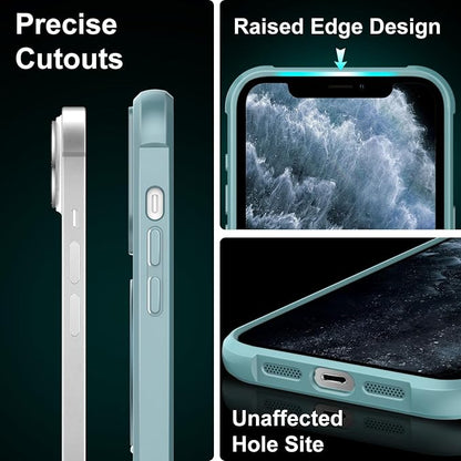 360° Magnetic Swivel Ring for iPhone 11 pro max case, Built-in Metal Stand and Ring Holder, Magsafe Compatible, Military Grade Protection, Shock and Vibration Resistant-Lake Blue