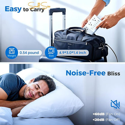 DOACE 350W Voltage Converter US to Europe for Hair Straightener Curling Iron CPAP –220V to 110V Converter for European Travel, 7 in 1 Power Converter Adapter Combo with 3 AC & 2 PD & 2 USB Chargers