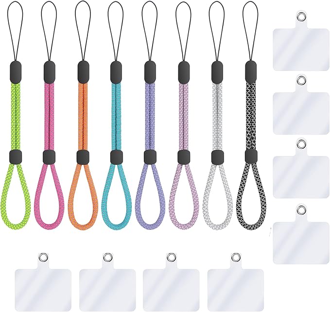 FrgKbTm Hand Wrist Strap Lanyard, Adjustable Nylon Colorful for Mobile Phone, Camara, USB Flash Drive, ID Name Tag Badge