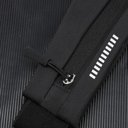 Entchin Slim Running Belt, Runners Fanny Pack for Women Men, Elastic Phone Holders, Money Belt Bag for Yoga & Gym (Black)