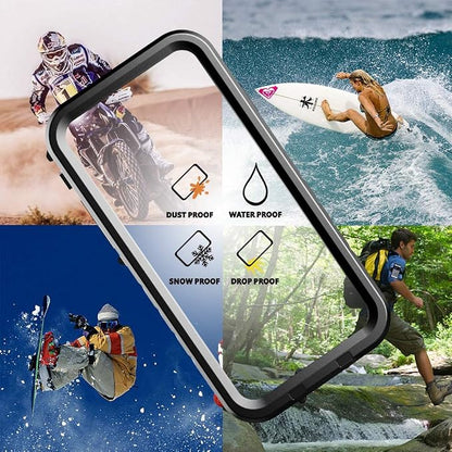 Cozycase Waterproof Case for iPhone SE 3rd 2022/SE 2nd 2020/iPhone 7/8 - Heavy Duty 360 Shockproof Full Body Rugged Military Grade Hard Water Dust Proof Cover with Built-in Screen Protective Black