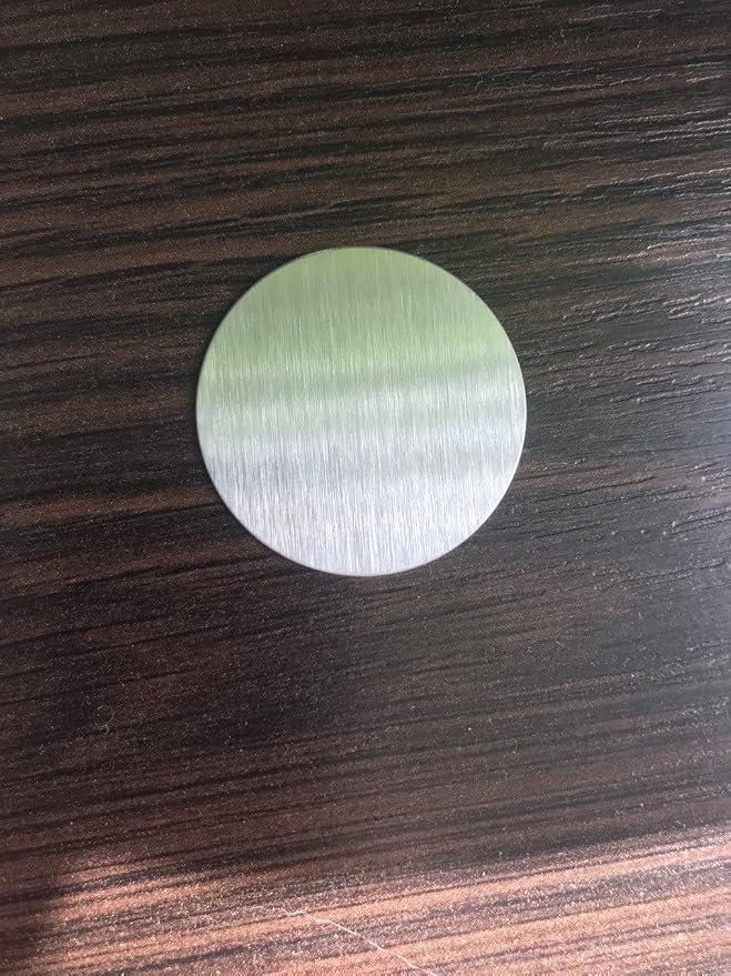 SALEX Phone Metal Stickers for Magnetic Mount. Replacement Set of 16 Magnet Metal Plates Inside Cell Phone Case. Silver Car Sticky Small Round Iron Discs with 3M Adhesive Backing for Holder, Crafts.