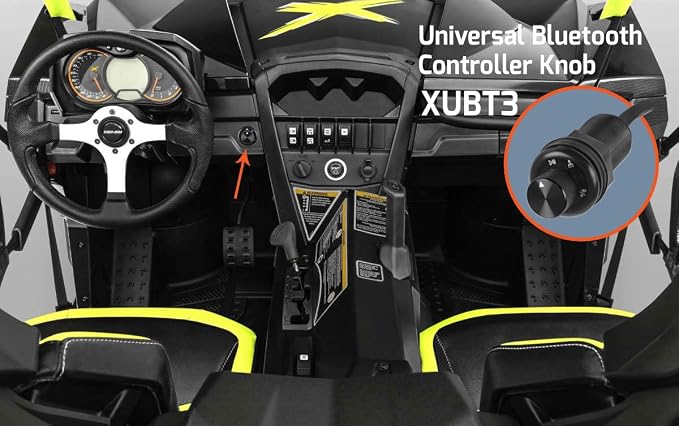NVX XUBT3 Universal Bluetooth Audio Receiver & Volume/Playback Controller Knob for Cars, Trucks, Motorcycles, ATVs & Boats