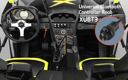 NVX XUBT3 Universal Bluetooth Audio Receiver & Volume/Playback Controller Knob for Cars, Trucks, Motorcycles, ATVs & Boats