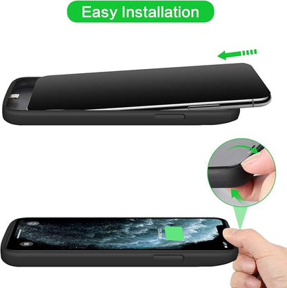 Feob Battery Case for iPhone Xs max, Upgraded 7800mAh Portable Charging Case Extended Battery Pack for iPhone Xs Max [6.5 inch] Protective Charger Cover- Black