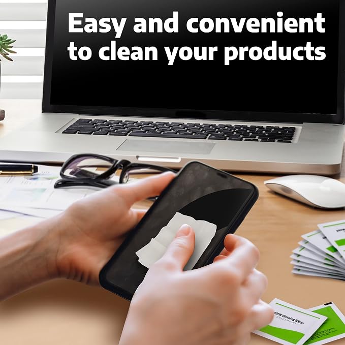 Screen Wipes Individually Wrapped, EOTW Pre-moistened Computer Phone Lens Cleaning Wipes for iPhone iPad Tablet PC Computer LED Screen, Pack of 30