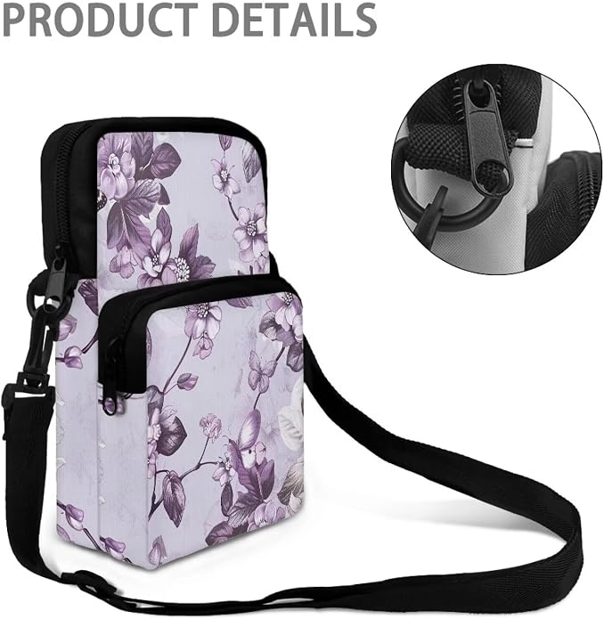 Men's Crossbody Bag, Small Cell Phone Wallet, Women's Shoulder Handbag, Travel Gym Bag