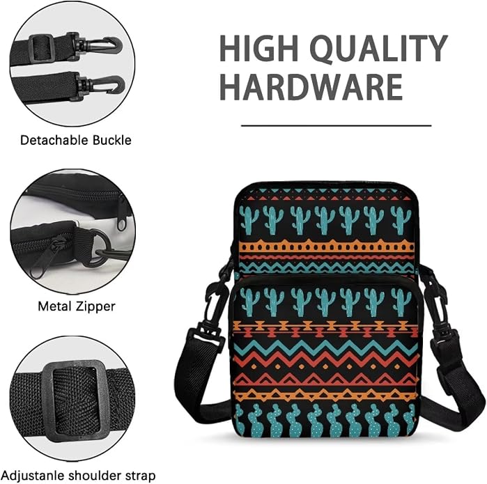 Men's Crossbody Bag, Small Cell Phone Wallet, Women's Shoulder Handbag, Travel Gym Bag
