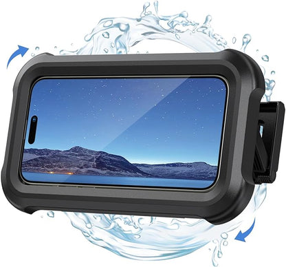 Lamicall Waterproof Shower Phone Holder - Shower Bathroom Bath Cellphone Accessories for Women Men Girls Boys, Christmas iPhone Accessories Case Wall Mount Stand, Gift Gadget for 4-7" Phones