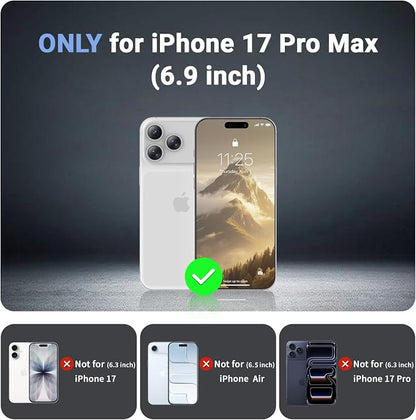 jaroco Magnetic for iPhone 17 Pro Max Case, [Compatible with MagSafe][Military Grade Drop Protection][Heavy Duty Protection][Non-Slip][Shockproof] 2-Layer Durable Bumper Phone Case 6.9''-Antique White