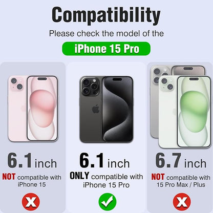 Nillkin for iPhone 15 Pro Case Silicone Upgraded[Compatible with MagSafe][Innovation Metal Camera Invisible Stand] Military Grade Protection Shockproof Phone Case for iPhone 15 Pro 6.1'' Green