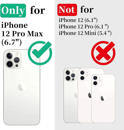 Cozycase Compatible with iPhone 12 Pro Max Case Waterproof, Built-in Screen Protector, Full Body Protective Cover, Shockproof Waterproof Case for iPhone 12 Pro Max 6.7 inch 2020 (Black)